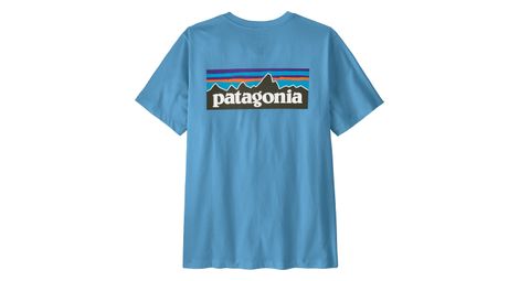 T-Shirt Manches Courtes Patagonia P-6 Logo Bleu Homme