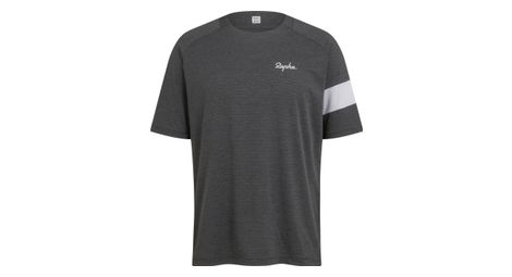 Rapha trail technical mtb t-shirt dunkelgrau/hellgrau xl