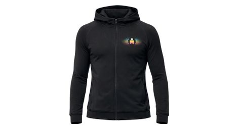 Sudadera con capucha y cremallera Compressport 3D Thermo Ironman 2026, negra, unisex