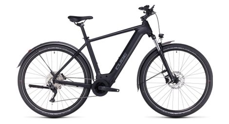 Cube nuride hybrid pro 750 allroad elektrische hybride fiets shimano deore 10s 750 wh 29'' zwart 2023
