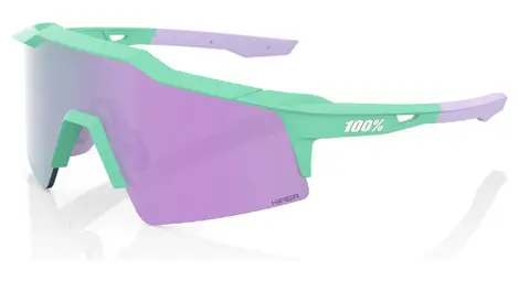 100% speedcraft sl soft tact green - hiper mirror violet