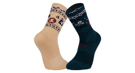 Bv sport trail ultra collector dbdb christmas socks green yellow 45-47