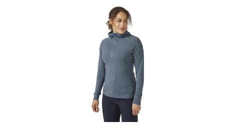 Rab nexus capucha forro polar azul mujer