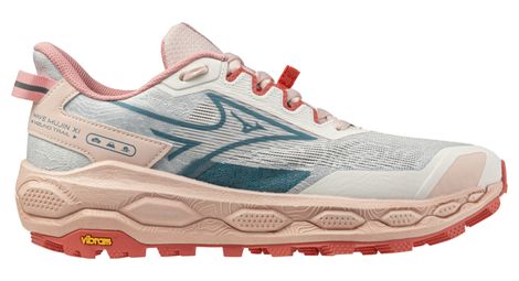 mizuno wave mujin 11 women s trail running shoes white pink