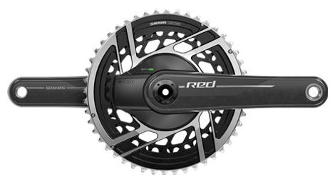 sram red e1 dub power meter crankset 46 33 teeth 2x12v without housing black
