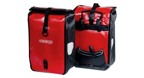 Paire de sacoches de porte bagage ortlieb sport roller classic quick lock2 1 25 l rouge noir