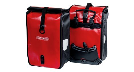 Coppia di borse da bici ortlieb sport-roller classic quick-lock2.1 da 25 l rosse nere