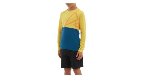 Maillot manches longues enfant unisexe altura spark trail bleu jaune