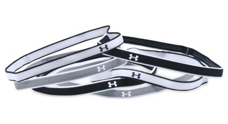 Mini bandeau femme 6 pieces under armour mini headbands noir gris blanc