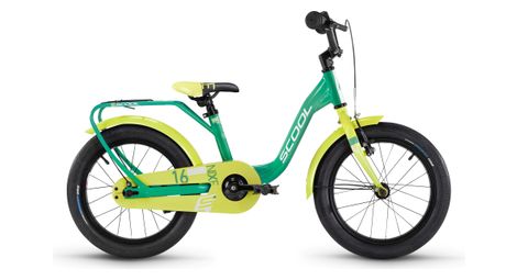 Vélo enfant S'COOL niXe - 1 vitesse - Vert/Citron vert