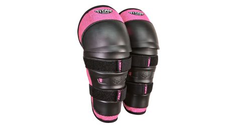 fox peewee titan junior knieschoner schienbeinschutzer schwarz pink