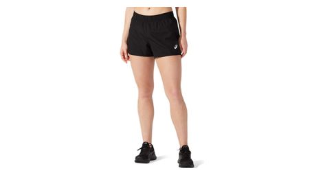 asics core run 4in short black women