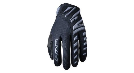 Par de cinco guantes largos enduro air negros