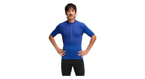 Maillot manches courtes 1/2 zip Hoka SkyBreeze Bleu Homme