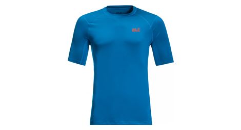 T shirt jack wolfskin tourer vent bleu