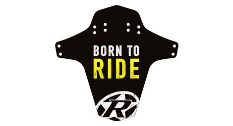 Garde boue avant arriere reverse born to ride noir jaune