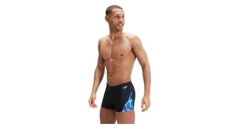 Maillot de bain homme allover v cut noir bleu