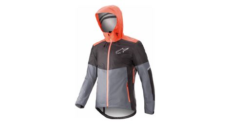 Veste imperméable alpinestars tahoe wp gris/corail