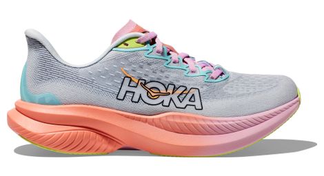 Hoka one one mach 6 blau rosa damen laufschuhe