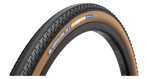 Pneu Gravel Panaracer GravelKing ZX+ 700 mm Tubeless Ready Souple ZSG Gravel Compound BeadLock TuffTex+ Noir Flancs Beiges