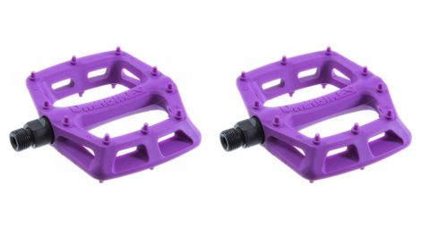 Coppia pedali piatti dmr v6 viola