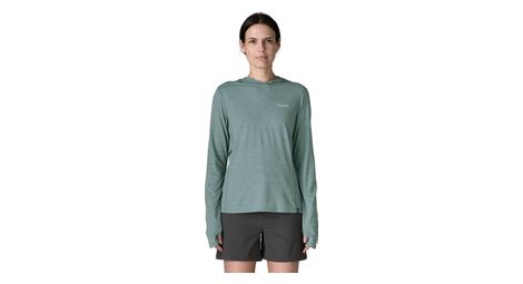 T-Shirt Manches Longues Patagonia Capilene Cool Sun Hoody Vert Femme
