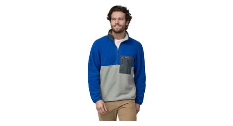 Jersey de forro polar patagonia microdini 1/2 zip azul/gris