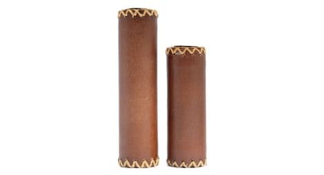 Simson grips cuir marron - longue/courte