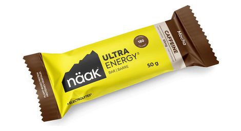 Barre énergétique cafféinée näak ultra energy café mocha 50g