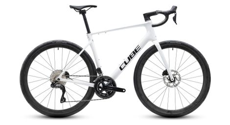 Vélo de Route Cube Attain C:62 SLX Shimano 105 Di2 12V 700 mm Blanc Metallic 2027