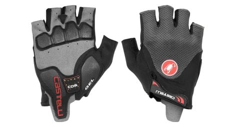 Castelli arenberg gel 2 guantes cortos gris negro