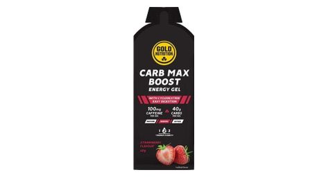 Gel énergétique goldnutrition carb max energy gel fraise - 60g