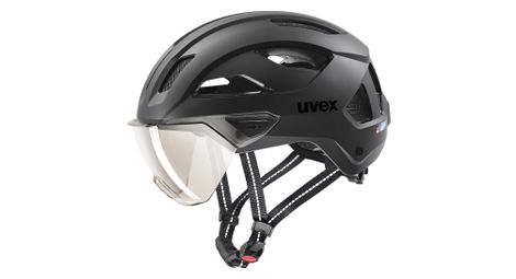 uvex stride visor city helmet black