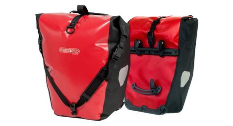 Coppia di borse portabagagli posteriori ortlieb back-roller classic rosso nero