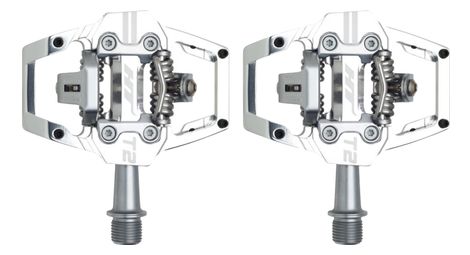 Pédales automatiques ht components t2 argent