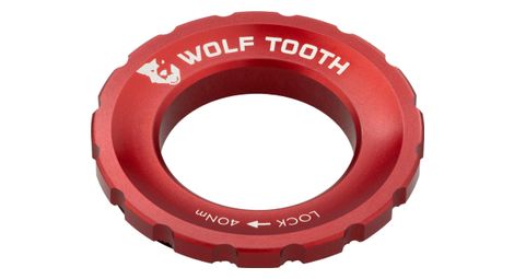 Wolf toolth external centerlock nut red