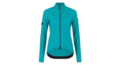 Maillot manches longues assos uma gt 2/3 c2 femme turquoise l