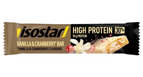 Isostar high protein bar 30 vanilla cranberry 55g