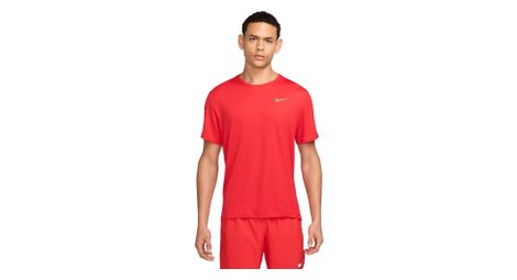 Maillot de manga corta nike dri-fit uv miler rojo para hombre