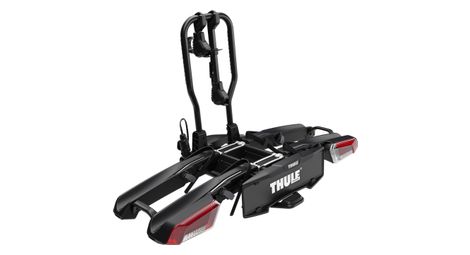 Thule EasyFold 3 944100 Fahrradträger mit Deichsel - 2 Fahrräder (E-Bike-kompatibel) Schwarz