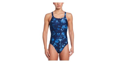 Costume da bagno nike swim hydrastrong multi print blu donna