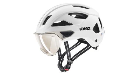 Uvex stride visor city casco bianco