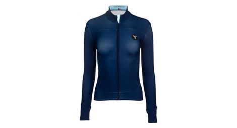 Maillot manches longues lebram croix fry bleu femme coupe ajustee