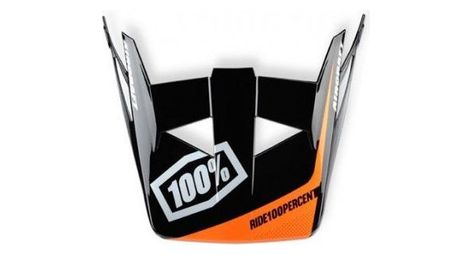 Visière de rechange pour casque 100% aircraft - bi-turbo bleu