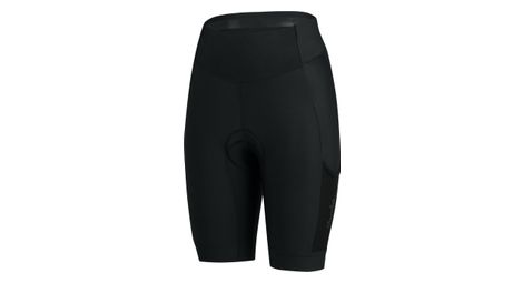 Kurze Tragerlose Damen Radhose Core Cargo Schwarz