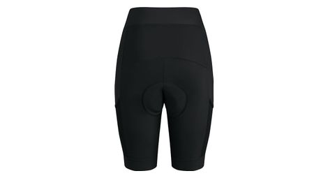 Kurze Tragerlose Damen Radhose Core Cargo Schwarz