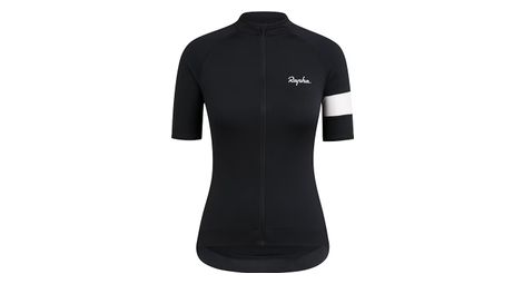 Maillot de manga corta rapha core para mujer negro