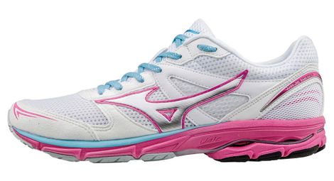 Mizuno wave aero 15 blanc rose femme