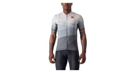 Maillot manches courtes castelli orizzonte gris