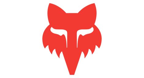 Autocollant fox head 3.8 cm rouge